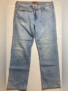 GUESS Men's Straight Relaxed Light Blue Denim Jeans sz 34